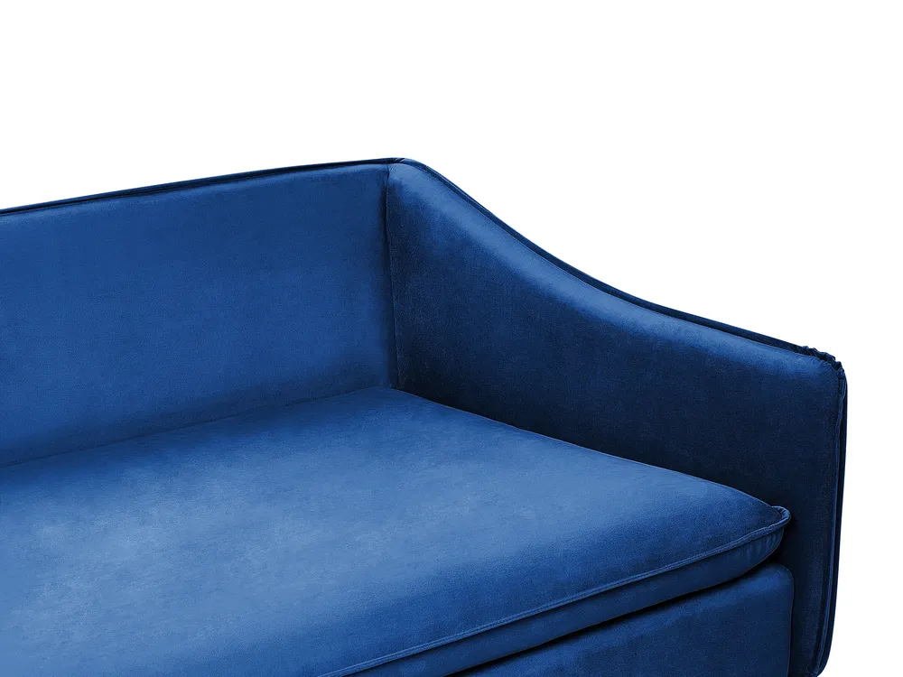 Sofa 4-Sitzer AURE Samtstoff Marineblau_851576