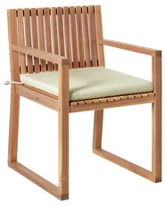 Set mit 2 Stühlen und Sitzkissen SASSARI PREMIUM zertifiziertes Akazienholz Hellgrün_991267