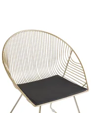 Set of 2 Dining Chairs AURORA Metal Gold_787920