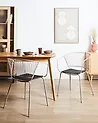 Esszimmerstuhl 2er Set RIGBY Metall Beige