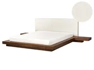 Wasserbett Bouclé ZEN 160 x 200 cm Braune Esche_931314