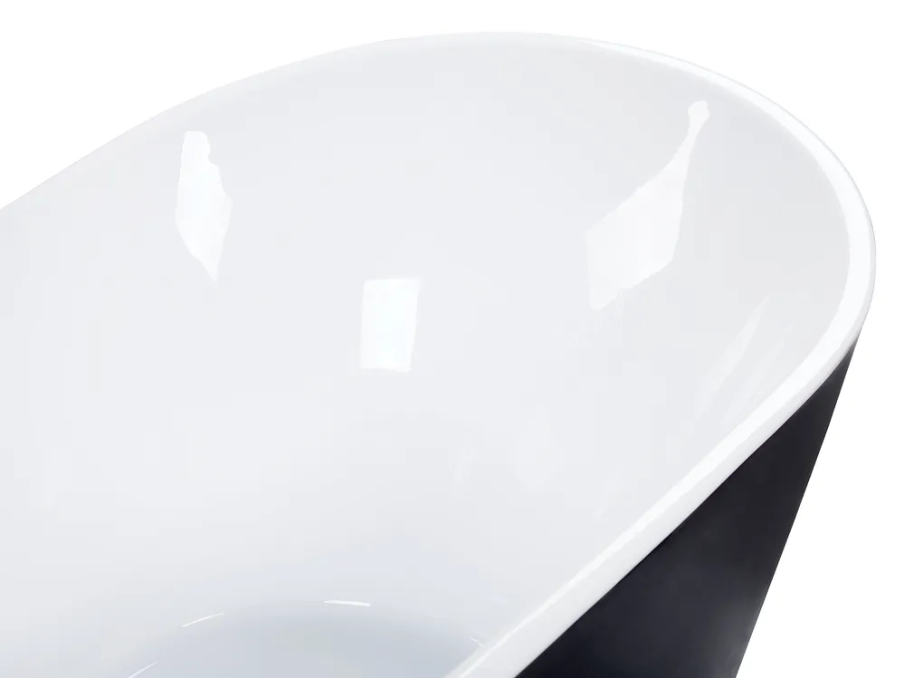 Freistehende Badewanne ANTIGUA 160 x 76 cm Schwarz_797659