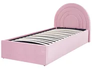 Kinderbett mit Stauraum ANET Samtstoff Rosa 90 x 200 cm_860722
