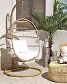 Hängesessel mit Gestell ALBA Polyrattan Naturfarben