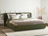 Wasserbett Bouclé LINARDS 180 x 200 cm Dunkelgrün