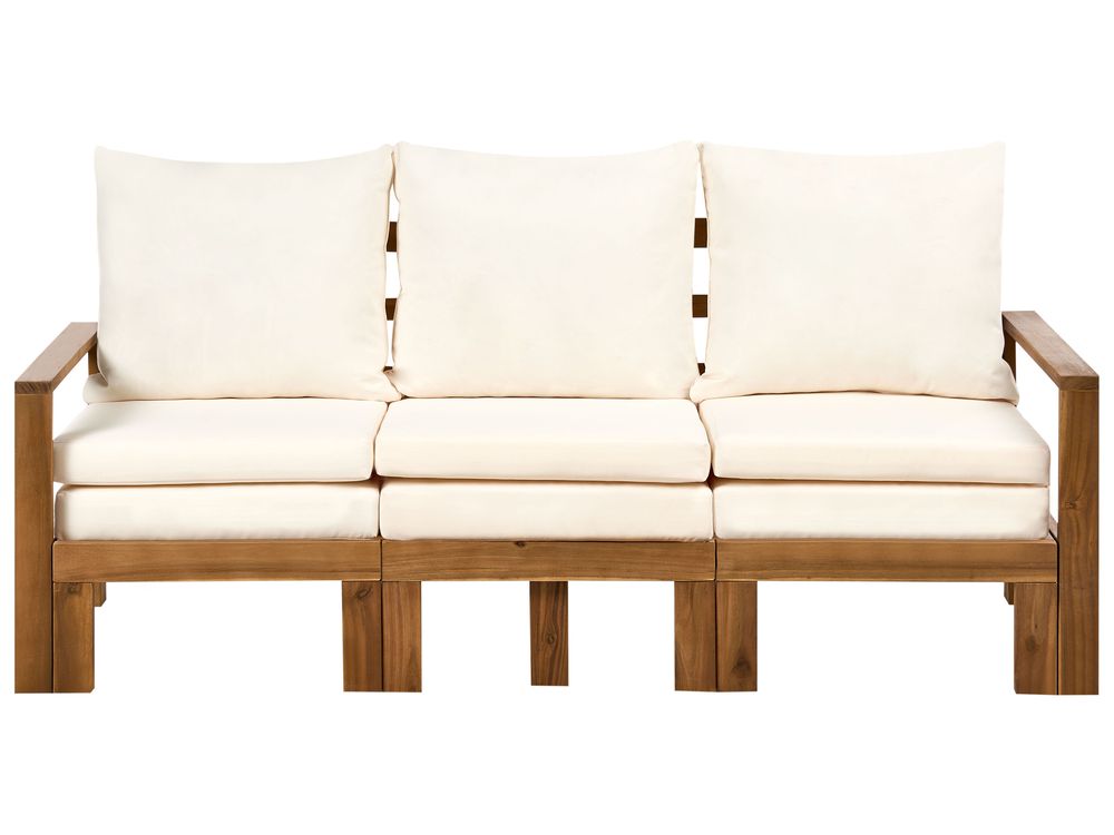 Gartenbank mit Auflage ISOLELLO 190 cm verstellbar Akazienholz Braun