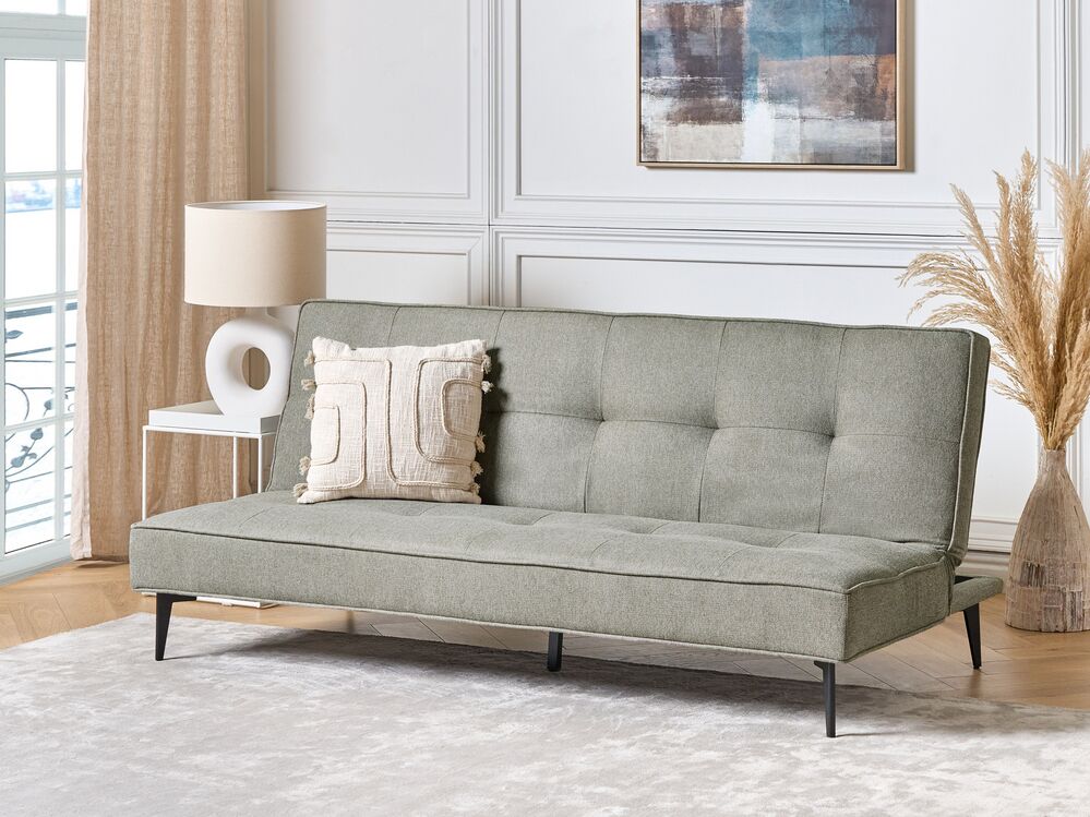 Sofa Bed 3 Seater ESSVIK Fabric Light Green