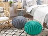 Pouf CONRAD Baumwolle Dunkelgrau