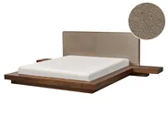 Wasserbett Bouclé ZEN 160 x 200 cm Braune Esche_1079990