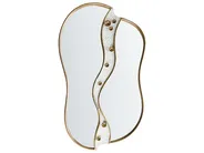 Wandspiegel TAWLEY 45 cm 76 cm Metall Gold_1044340