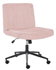 Desk Chair GEDDES Corduroy Pastel Pink_1077026