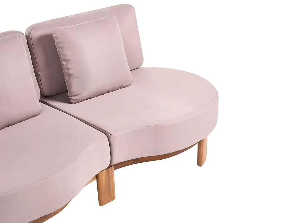 Garden Sofa 3 Seater ARZELLO Acacia Wood Light Brown_1163974