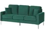Sofa 3 Seater GAVLE Velvet Emerald Green_813720