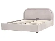 Ottoman Bed QUILLIEN Chenille Taupe 160 x 200 cm (EU King Size)_989558
