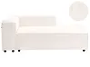 Linksseitige Chaiselongue ARDAL Bouclé Cremeweiß
