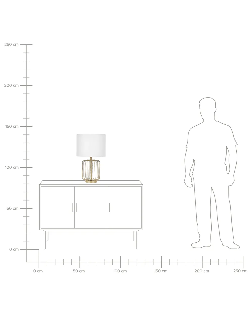Table Lamp THOUET Metal Gold_823439