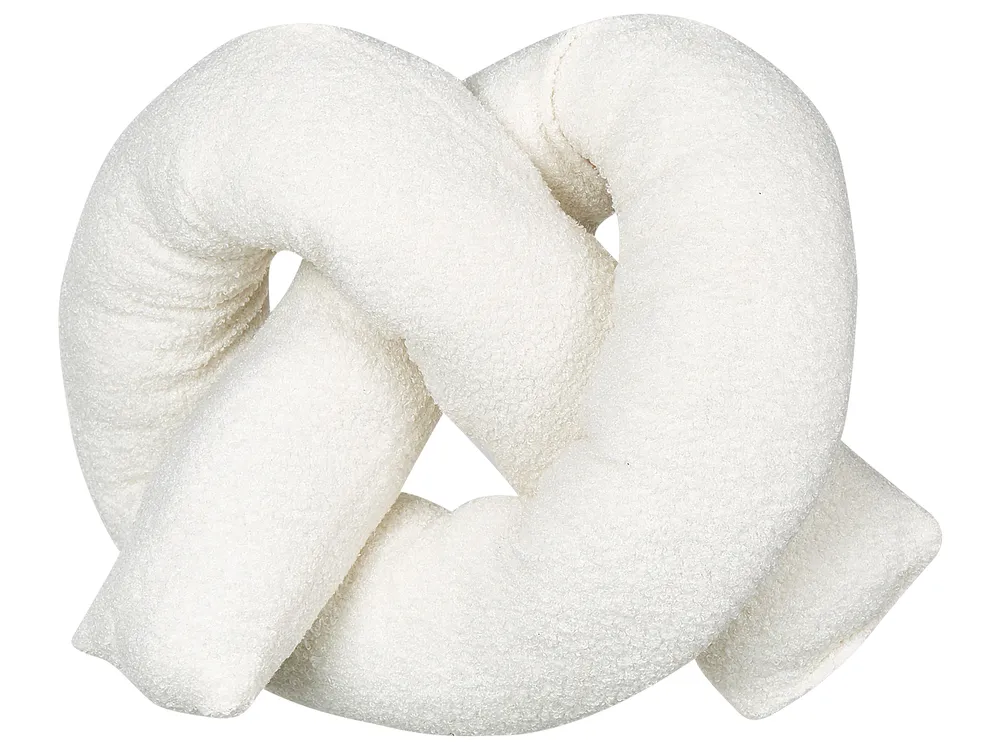 Dekokissen GLADIOLUS 172 x 14 cm Bouclé Cremeweiß Ohne Muster