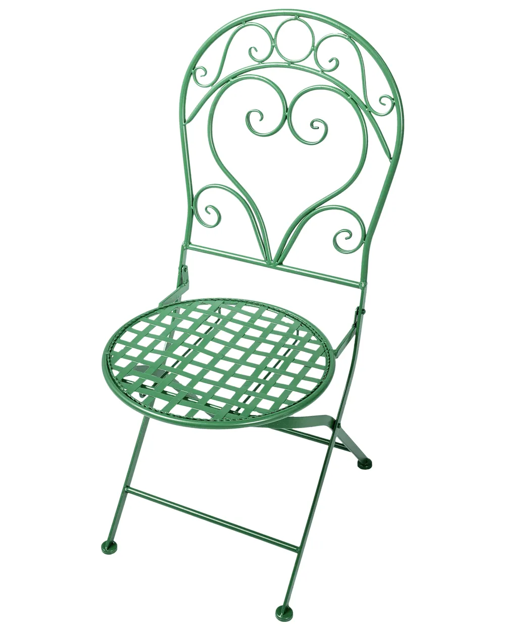 Gartenstuhl 2er Set ALBINIA Metall Grün_1016170