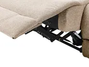 Sofa manuell verstellbar 3-Sitzer BERGEN Stoff Beige_1064890