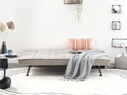 Schlafsofa 3-Sitzer HASLE Stoff Beige_951992