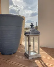 Lantern SAMAR 47 cm Pine Wood White_980828