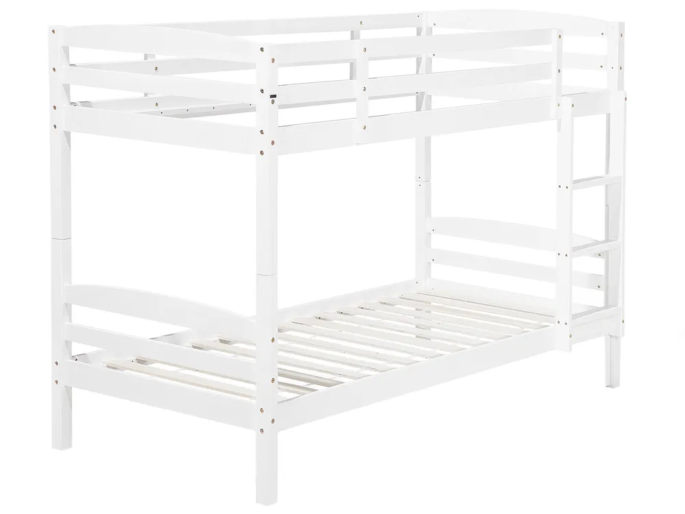 Bunk Bed with Drawers REGAT Pine Wood White 90 x 200 cm (EU Single)_797151