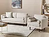 Sofa Set 4-Sitzer NURMO Stoff Hellbeige