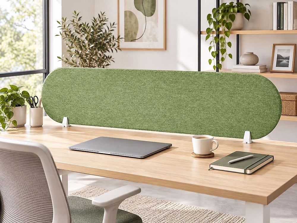 Bureauscheidingswand SPARKY 160 x 40 cm Groen