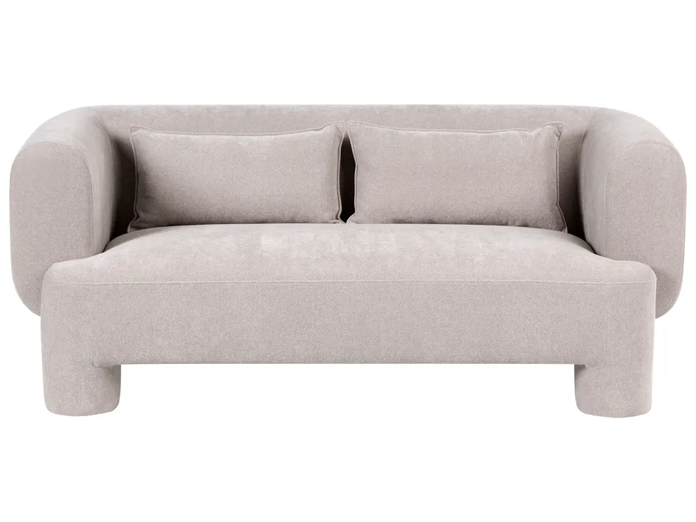 Sofa Set 6-Sitzer HOGBO mit Ottomane Stoff Beige_1050130