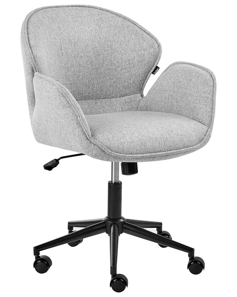 Chaise de bureau BELMAR Tissu Gris clair