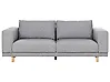 Sofa 3-Sitzer NIVALA Stoff Hellgrau