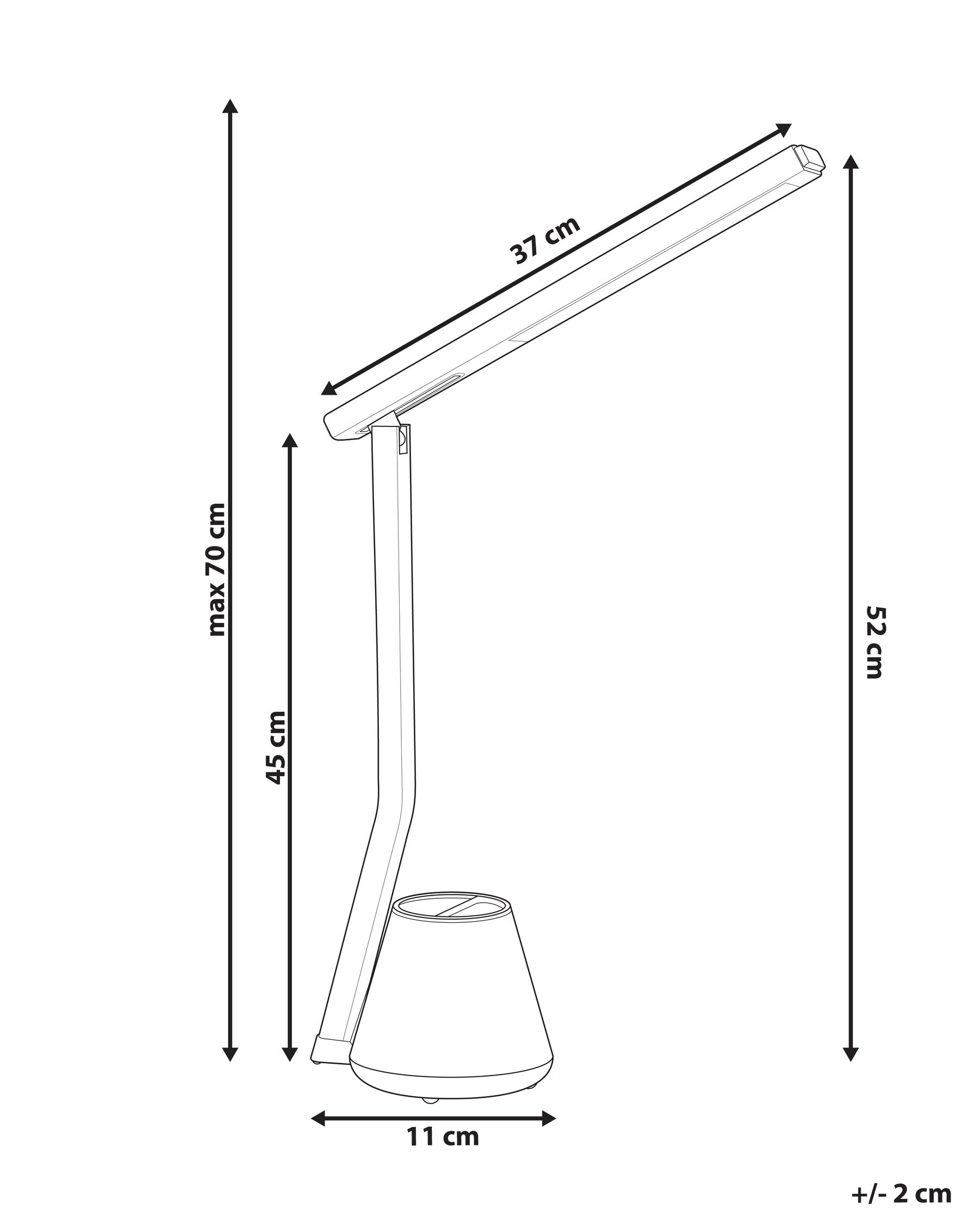 LED Schreibtischlampe DENEB mit Dimmer Schwarz_1018998