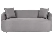Sofa AMAL mit Ottomane Stoff Grau_1149719