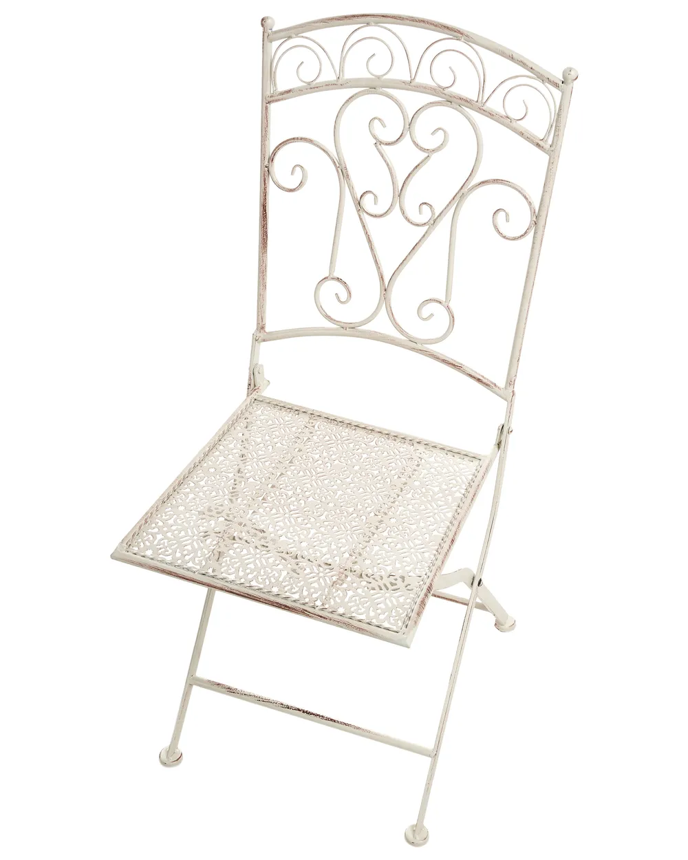 Gartenstuhl 2er Set JUINA klappbar Metall Hellbeige_1002401