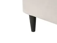 Linksseitige Chaiselongue LUIRO mit Stauraum Samtstoff Beige_1000663