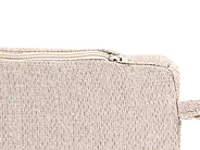 Gartenbank mit Auflage TUSCANIA 160 cm Eukalyptusholz Beige_1119219