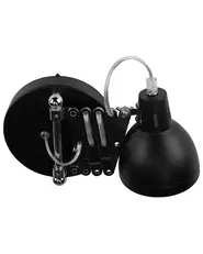 Wandlampe HARRINGTON verstellbar Metall Schwarz_731177