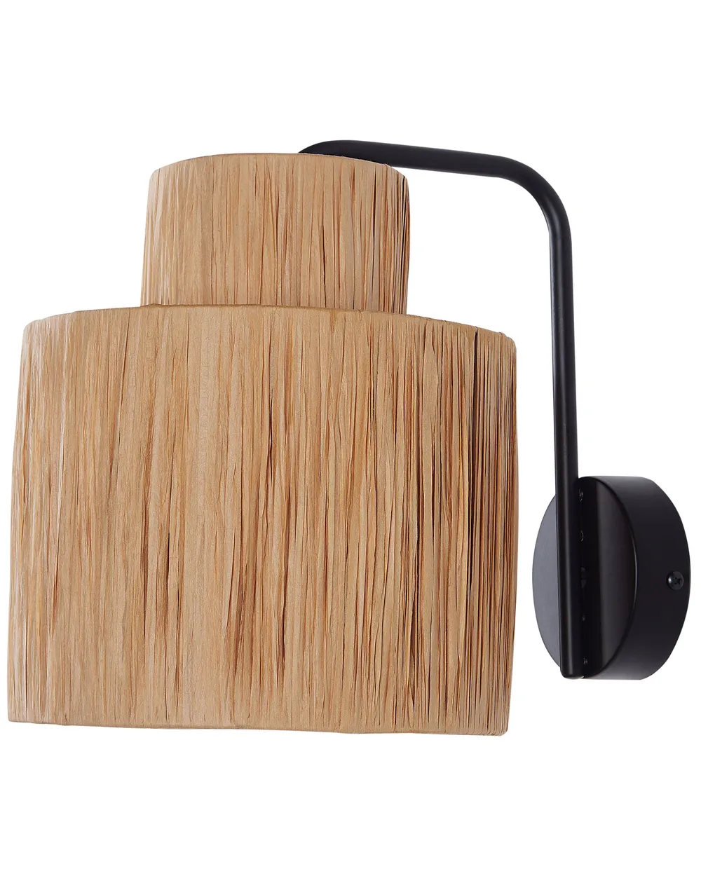 Wandlampe 2er Set SHINFA Geflecht Naturfarben_899935