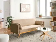 Sofa Bed ASAA Fabric Light Brown_993784