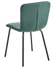 Set of 4 Dining Chairs CALDWELL Fabric Green_1020827