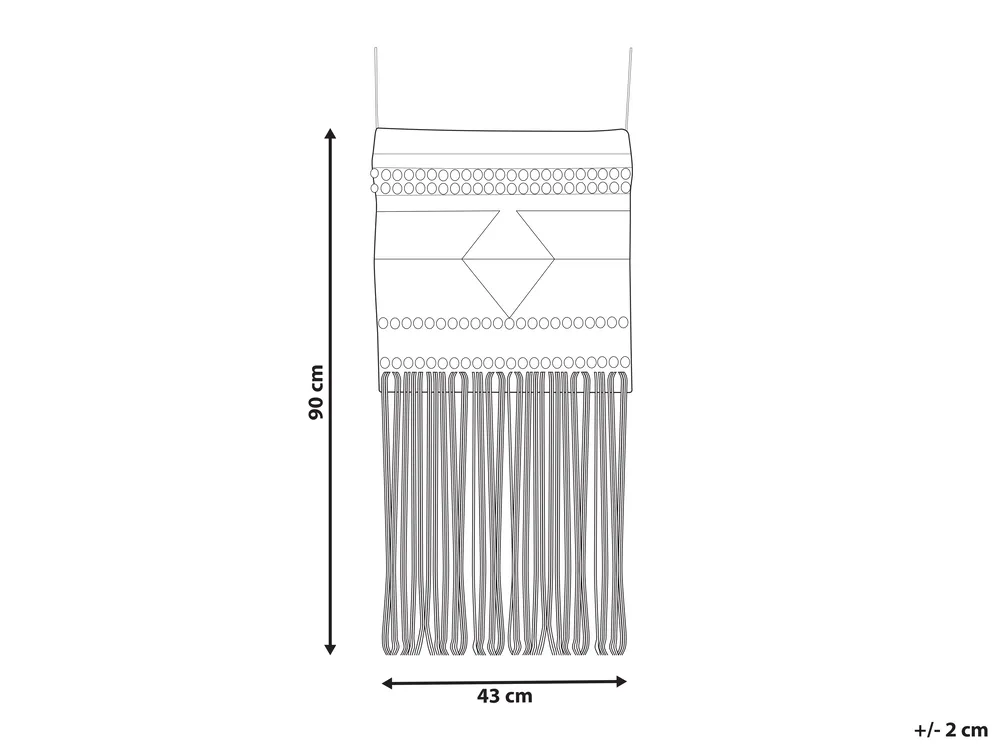 Wandbehang SAIF Wolle 90 cm Rot_847619