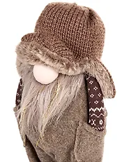 Weihnachtsdekoration 2er Set PAROLA 39/54 cm Zwerg Braun_1174981