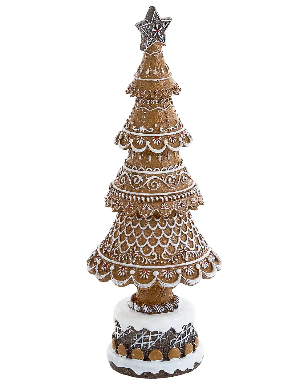Set of 2 Christmas Decorations KOPPELO 33/42 cm Christmas Tree Brown_1175647