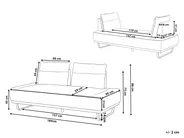 Sofa 3 Seater FAXEN Fabric Grey_1025213
