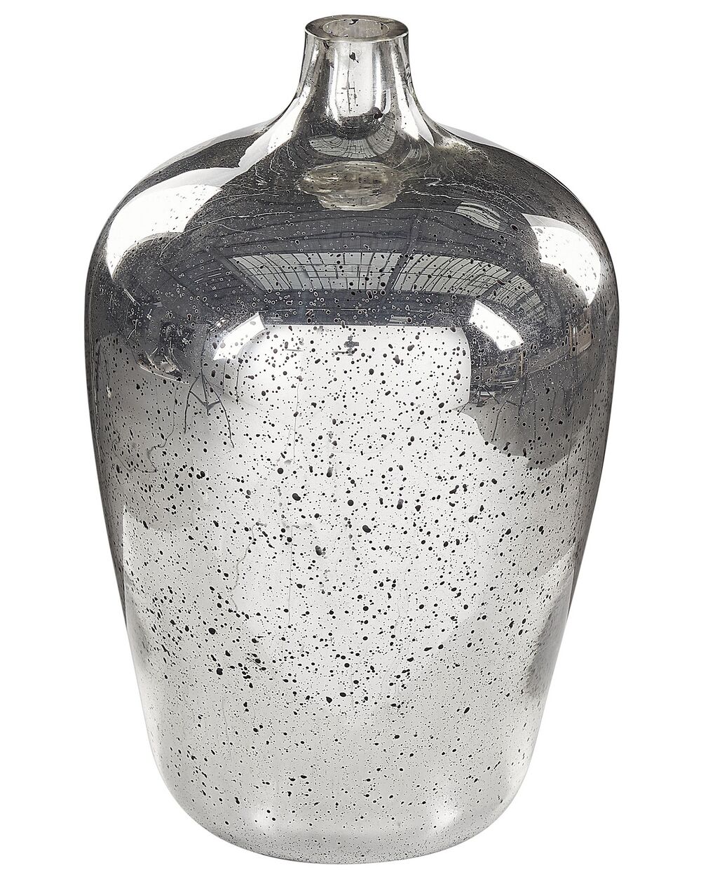 Bloemenvaas KACHORI 40 cm Glas Zilver