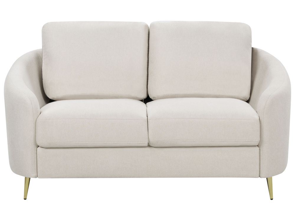 Sofa 2-Sitzer TROSA Stoff Hellbeige