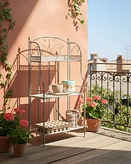 Shelving Unit VILLADOSE 60 cm 117 cm Metal Grey_1155613