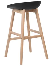 Set of 2 Bar Chairs MICCO Black_731957