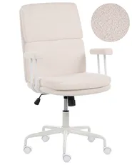 Bürostuhl VERO Bouclé Cremeweiß_1085419