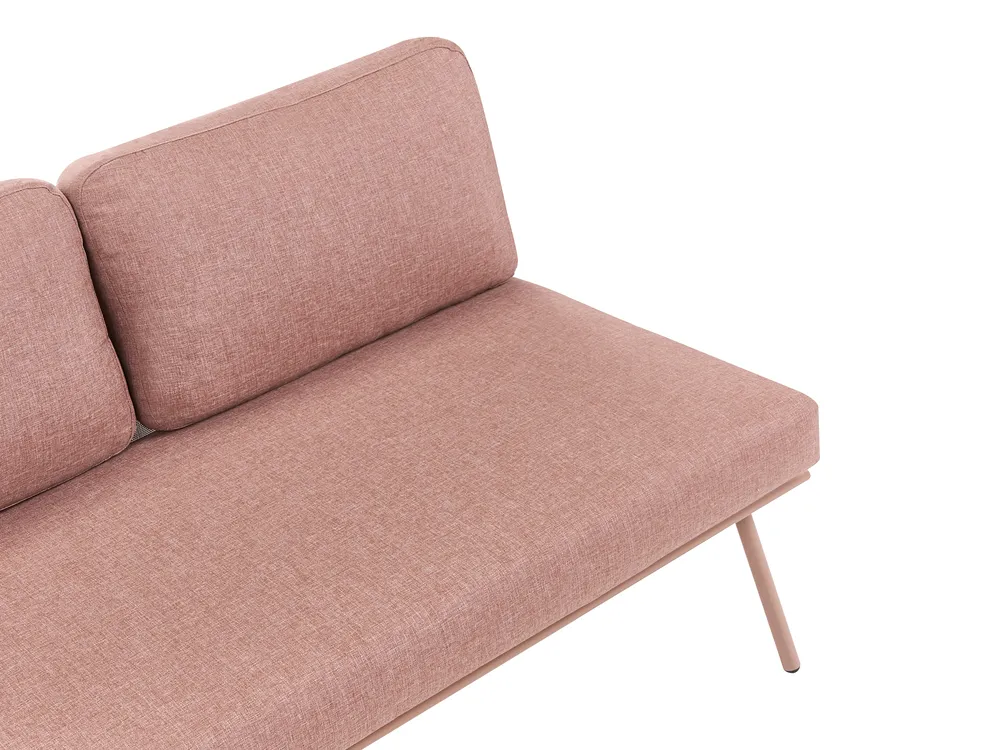 Garden Corner Sofa with Table 4 Seater CACCAMO Brown_1064257